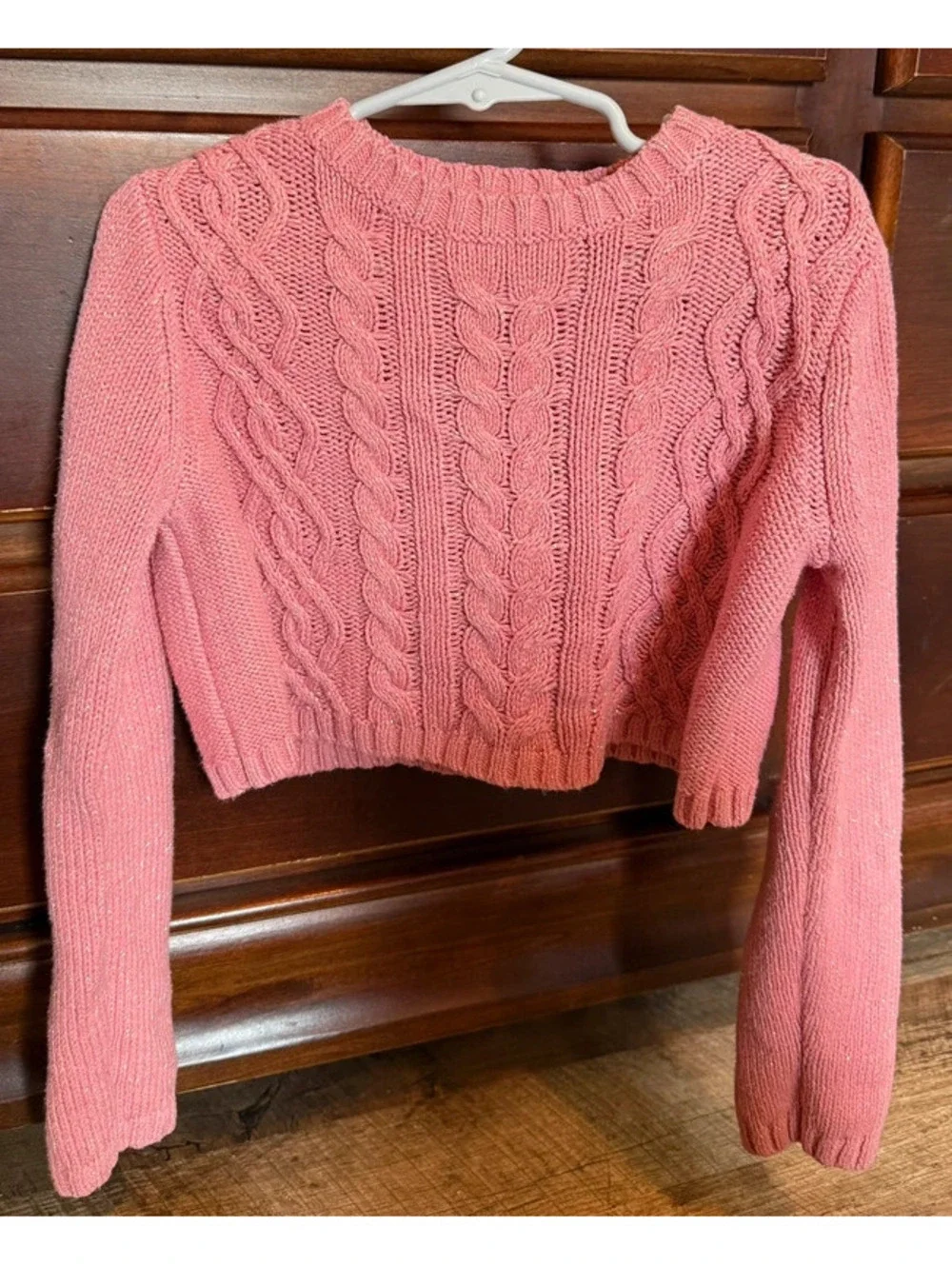Girls Cupcakes and Cashmere Pink Sparkle Sweater